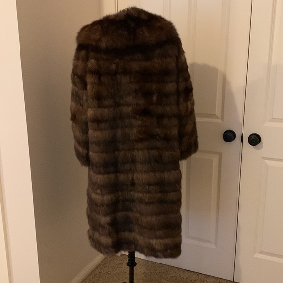 Russian sable knee length coat - Picture 6 of 9